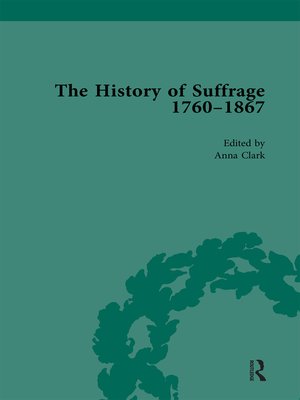 cover image of The History of Suffrage, 1760-1867 Vol 2